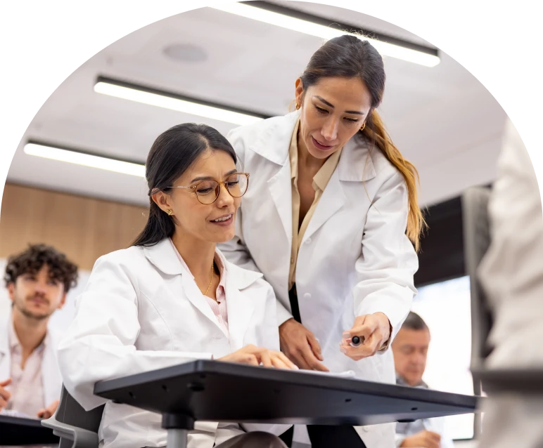 Classroom discussion among scientists