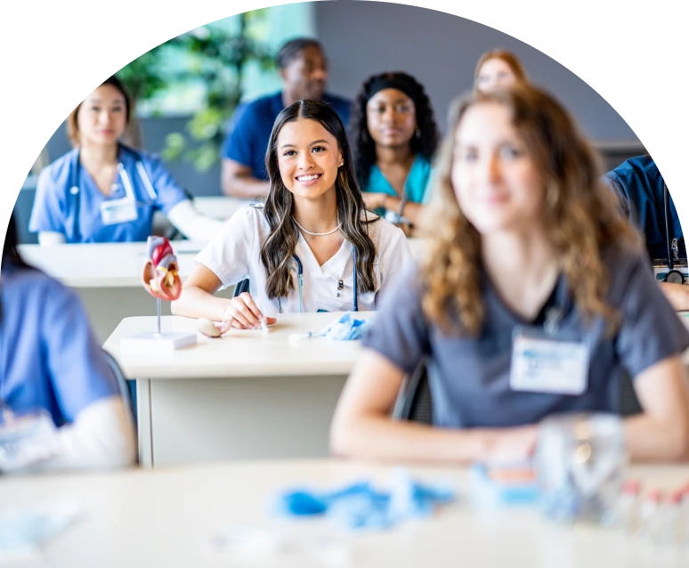 Medical students in classroom